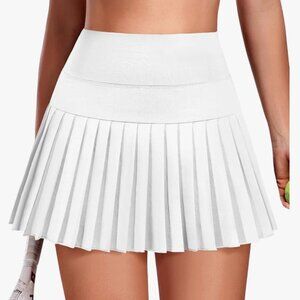Sporty Pleated Tennis Skirt for Women with Shorts